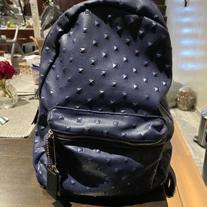 Coach Keychain & Navy Blue Backpack